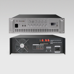3U超大功率六分区独控带液晶显示屏定压功放
